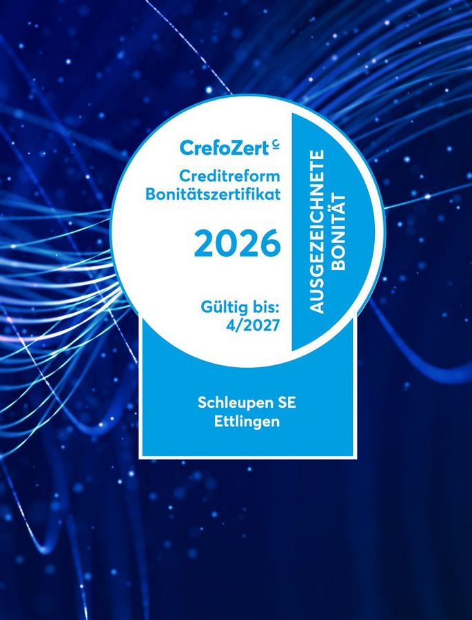 Das Crefozert Bonitätszertifikat bescheinigt eine ausgezeichnete Bonität, ein tadelloses geschäftliches Verhalten und eine positive Prognose für die Zukunft.