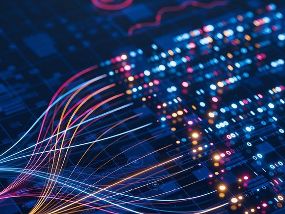 KI unterstützt Big-Data-Analyse- und Automatisierungs-Workflows und präsentiert neuronale Netze und Datenströme für Unternehmen. Künstliche Intelligenz, maschinelles Lernen, digitale Transformation und technische Innovation.