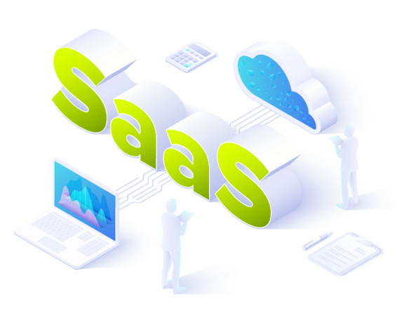 SaaS-Schriftzug