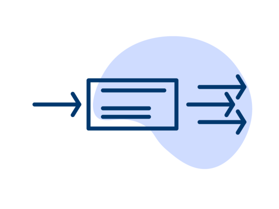 Illustration für Marktkommunikation (ausgehende Nachrichten)